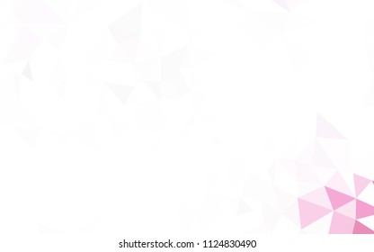 Light Pink, Blue vector low poly layout. A completely new color illustration in a polygonal style. Textured pattern for your backgrounds.