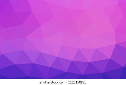 Light Pink, Blue vector low poly low poly. Shining illustration, which consist of triangles. Triangular pattern for your business design.