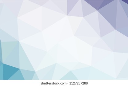 Light Pink, Blue vector low poly layout. Creative geometric illustration in Origami style with gradient. Triangular pattern for your design.