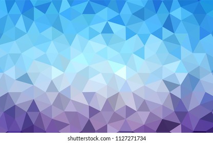 Light Pink, Blue vector low poly texture. Colorful illustration in abstract style with triangles. Brand new design for your business.