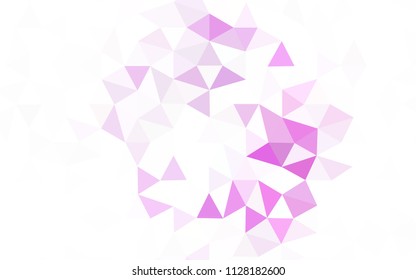 Light Pink, Blue vector low poly cover. Modern abstract illustration with triangles. Brand new style for your business design.