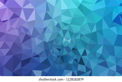 Light Pink, Blue vector low poly texture. Colorful abstract illustration with triangles. Brand new design for your business.