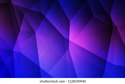 Light Pink, Blue vector low poly layout. A completely new color illustration in a polygonal style. Pattern for a brand book's backdrop.