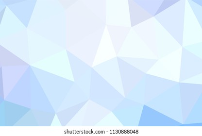 Light Pink, Blue vector low poly cover. Shining polygonal illustration, which consist of triangles. New template for your brand book.