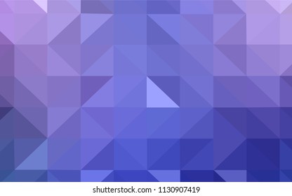 Light Pink, Blue vector low poly layout. Triangular geometric sample with gradient.  New template for your brand book.