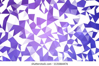 Light Pink, Blue vector low poly layout. Shining colorful illustration with triangles. Triangular pattern for your design.