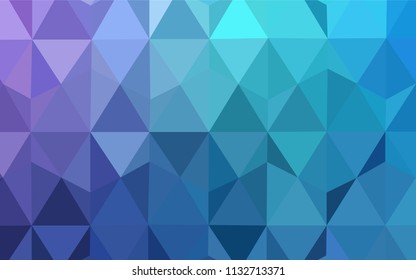 Light Pink, Blue vector low poly texture. Elegant bright polygonal illustration with gradient. A new texture for your web site.