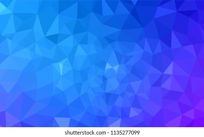 Light Pink, Blue vector low poly layout. Triangular geometric sample with gradient.  Pattern for a brand book's backdrop.