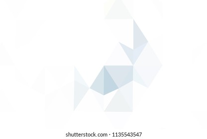 Light Pink, Blue vector low poly texture. A sample with polygonal shapes. Pattern for a brand book's backdrop.