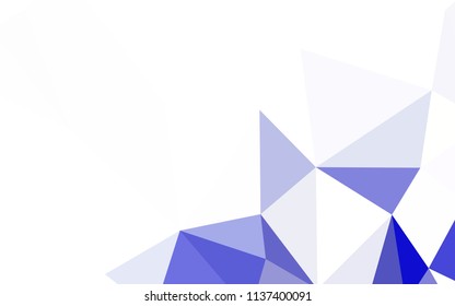 Light Pink, Blue vector low poly layout. Colorful abstract illustration with triangles. Completely new template for your banner.