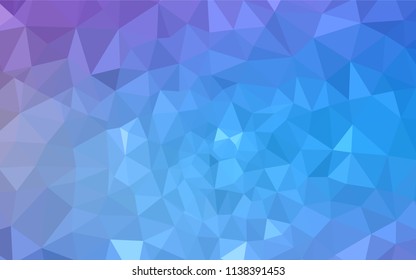 Light Pink, Blue vector low poly layout. Colorful illustration in abstract style with triangles. A new texture for your web site.