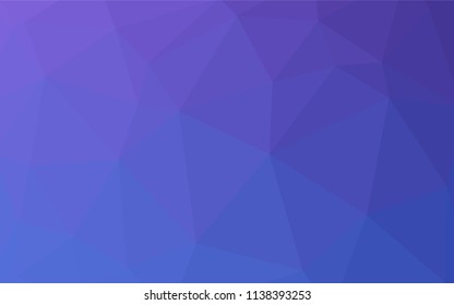 Light Pink, Blue vector low poly layout. A sample with polygonal shapes. A new texture for your web site.
