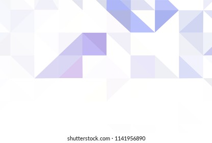 Light Pink, Blue vector low poly texture. Geometric illustration in Origami style with gradient.  Best triangular design for your business.