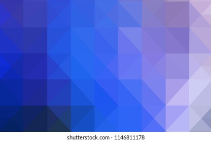 Light Pink, Blue vector low poly cover. Colorful illustration in polygonal style with gradient. Brand new design for your business.
