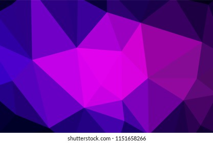 Light Pink, Blue vector low poly cover. A sample with polygonal shapes. Brand new style for your business design.