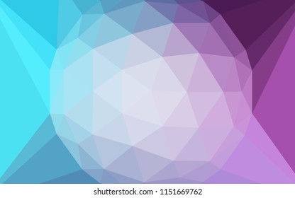 Light Pink, Blue vector low poly texture with a diamond. Colorful illustration in a polygonal style. Pattern for a brand book's backdrop.