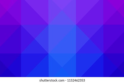 Light Pink, Blue vector low poly cover. Colorful illustration in polygonal style with gradient. A new texture for your design.