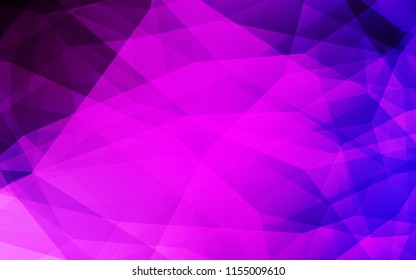 Light Pink, Blue vector low poly layout. Creative illustration in halftone style with triangles. Polygonal design for your web site.