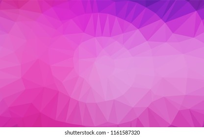 Light Pink, Blue vector low poly cover. A vague abstract illustration with gradient. The template can be used as a background for cell phones.