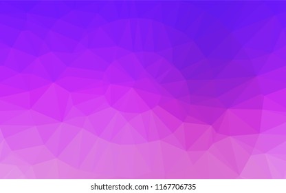 Light Pink, Blue vector low poly cover. Geometric illustration in Origami style with gradient.  A completely new template for your business design.