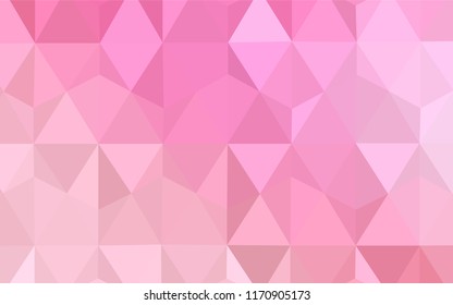 Light Pink, Blue vector low poly cover. Colorful abstract illustration with triangles. A new texture for your web site.