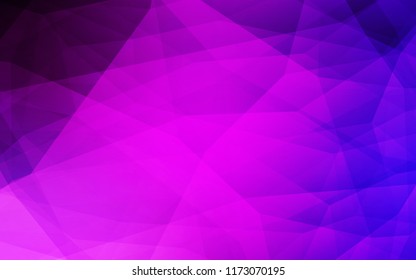 Light Pink, Blue vector low poly texture. Polygonal abstract illustration with gradient. Pattern for a brand book's backdrop.