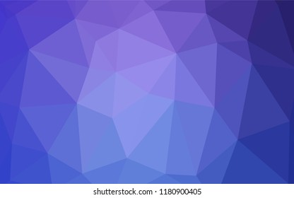 Light Pink, Blue vector low poly layout. Elegant bright polygonal illustration with gradient. Triangular pattern for your business design.