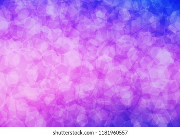 Light Pink, Blue vector low poly background. A completely new color illustration in a vague style. The template can be used as a background for cell phones.