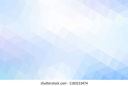 Light Pink, Blue vector low poly layout. Polygonal abstract illustration with gradient. A new texture for your web site.