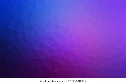 Light Pink, Blue vector low poly texture. Modern abstract illustration with triangles. Textured pattern for your backgrounds.