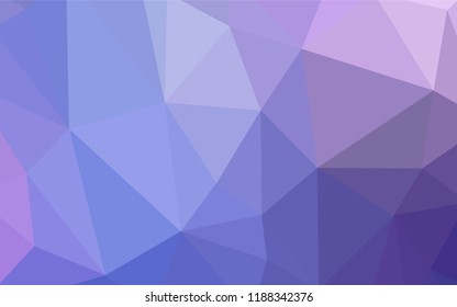 Light Pink, Blue vector low poly texture. Colorful illustration in abstract style with triangles. Triangular pattern for your design.