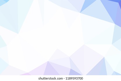 Light Pink, Blue vector low poly cover. Shining polygonal illustration, which consist of triangles. A new texture for your web site.