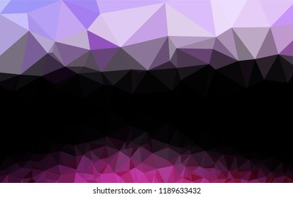 Light Pink, Blue vector low poly cover. A sample with polygonal shapes. A completely new template for your business design.