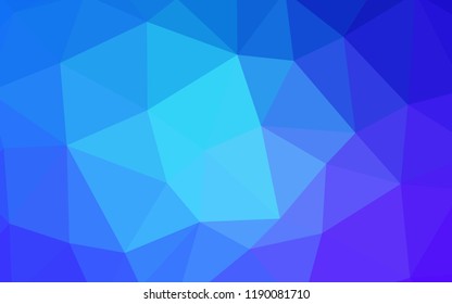 Light Pink, Blue vector low poly layout. Modern abstract illustration with triangles. A completely new design for your leaflet.