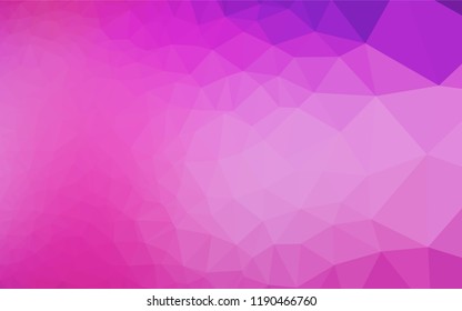 Light Pink, Blue vector low poly layout. Creative illustration in halftone style with gradient. Brand new style for your business design.