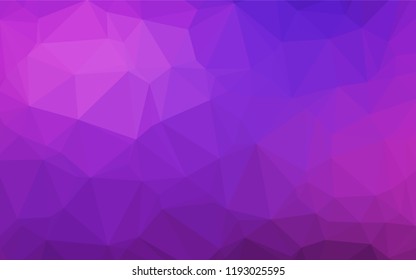 Light Pink, Blue vector low poly texture. Brand new colored illustration in blurry style with gradient. Brand new style for your business design.