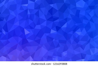Light Pink, Blue vector low poly texture. Polygonal abstract illustration with gradient. Triangular pattern for your design.