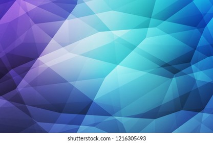 Light Pink, Blue vector low poly cover. A sample with polygonal shapes. Completely new template for your banner.