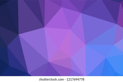 Light Pink, Blue vector low poly cover. Polygonal abstract illustration with gradient. Pattern for a brand book's backdrop.