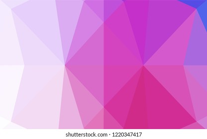 Light Pink, Blue vector low poly texture. Brand new colored illustration in blurry style with gradient. The elegant pattern can be used as part of a brand book.