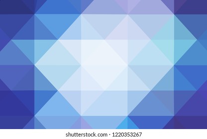 Light Pink, Blue vector low poly layout. Shining polygonal illustration, which consist of triangles. The template for cell phone's backgrounds.