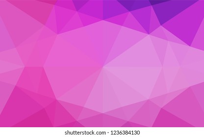 Light Pink, Blue vector low poly cover. Shining colored illustration in a Brand new style. The completely new template can be used for your brand book.