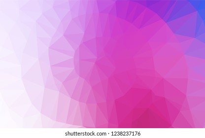 Light Pink, Blue vector low poly texture. Brand new colored illustration in blurry style with gradient. The template can be used as a background for cell phones.