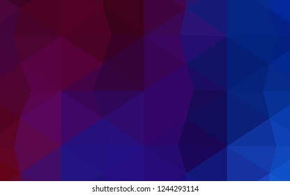 Light Pink, Blue vector low poly cover. Shining colored illustration in a new style. That new template can be used for your brand book.