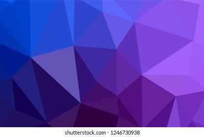 Light Pink, Blue vector low poly cover. A completely new color illustration in a polygonal style. Polygonal design for your web site.