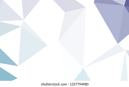 Light Pink, Blue vector low poly layout. Creative geometric illustration in Origami style with gradient. Completely new template for your banner.