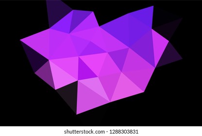 Light Pink, Blue vector low poly layout. A completely new color illustration in a vague style. The best triangular design for your business.