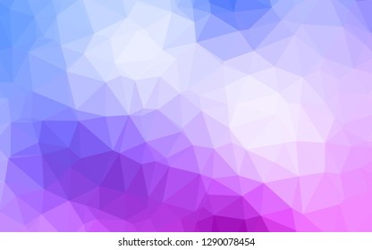 Light Pink, Blue vector low poly texture. Glitter abstract illustration with an elegant design. Brand new style for your business design.