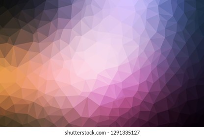 Light Pink, Blue vector low poly layout. Colorful illustration in polygonal style with gradient. Triangular pattern for your design.