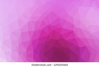 Light Pink, Blue vector low poly layout. Shining illustration, which consist of triangles. Completely new design for your business.